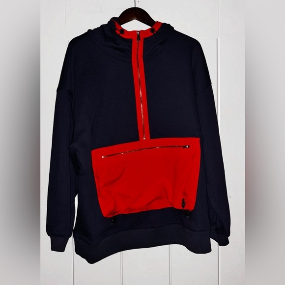 NEW FP Movement By Free People At‎ Your Best Hooded Sweatshirt Women M Oversize - Picture 1 of 14